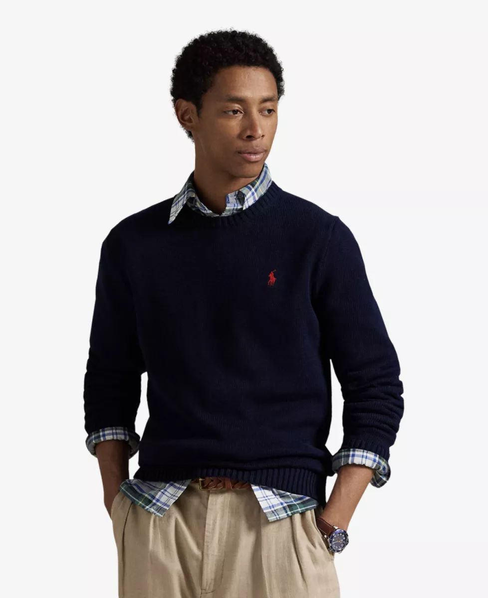 Ralph Lauren Trui katoen crewneck - Navy 2 Ralph Lauren Ralph Lauren Trui katoen crewneck - Navy