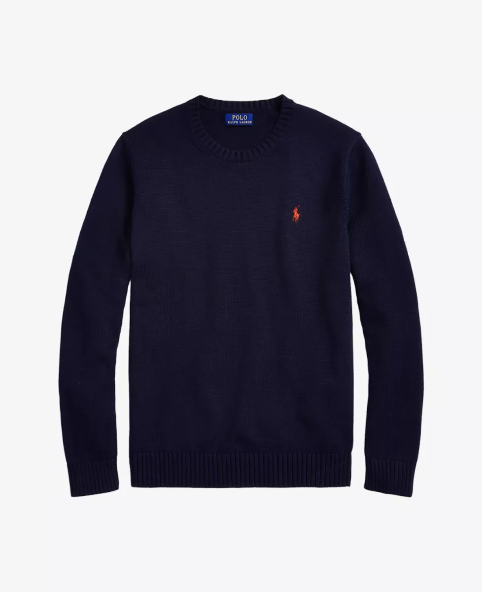 Ralph Lauren Trui katoen crewneck - Navy 1 Ralph Lauren Ralph Lauren Trui katoen crewneck - Navy