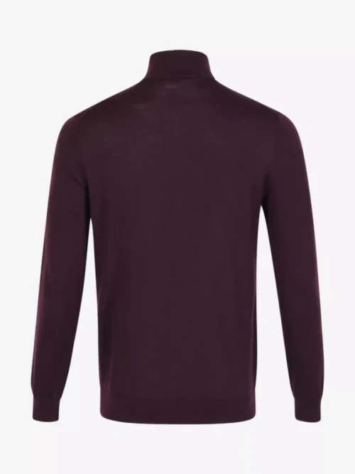 Seven Dials Seven Dials Trui Halfzip - Bordeaux