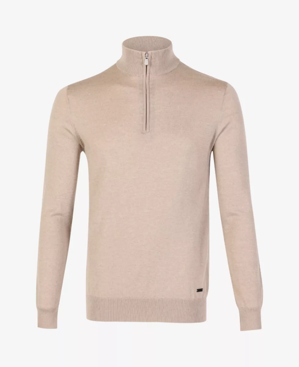 Seven Dials Trui Halfzip - Bruin 1 Seven Dials Seven Dials Trui Halfzip - Bruin