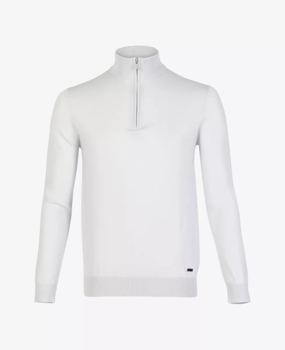 Seven Dials Trui Halfzip - Lichtgrijs 1 Seven Dials Seven Dials Trui Halfzip - Lichtgrijs