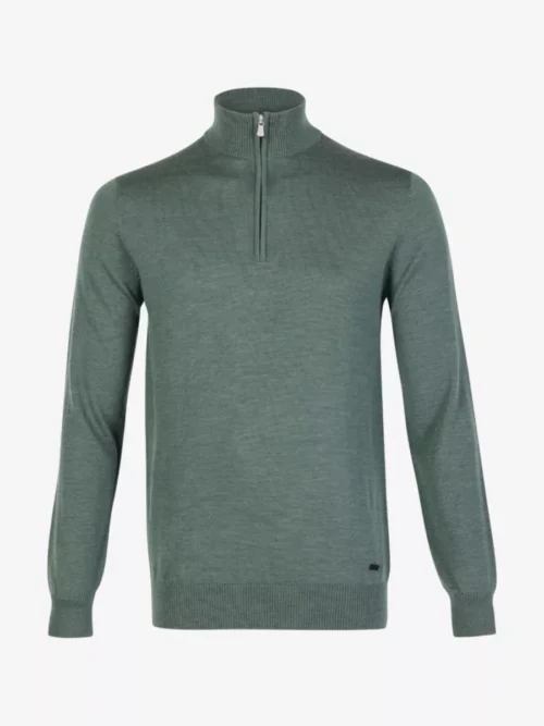 Seven Dials Seven Dials Trui Halfzip - Lichtgroen