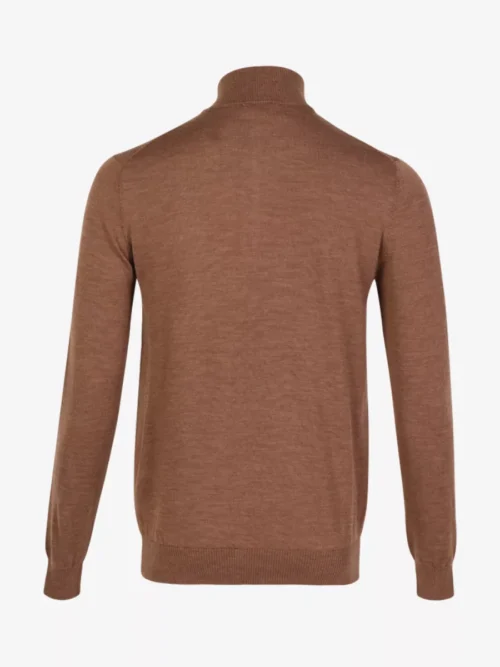 Seven Dials Seven Dials Trui Halfzip - Middelbruin