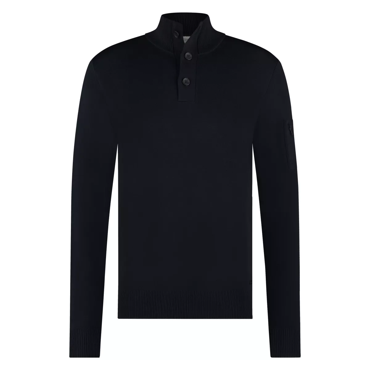 Seven Dials Trui Knoop - Zwart 1 Seven Dials Seven Dials Trui Knoop - Zwart