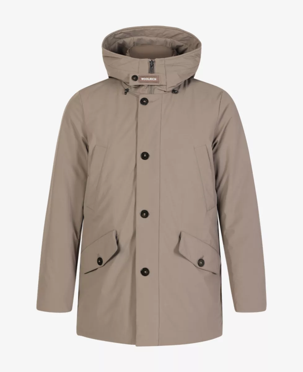 Woolrich Jack halflang - Taupe 1 Woolrich Woolrich Jack halflang - Taupe