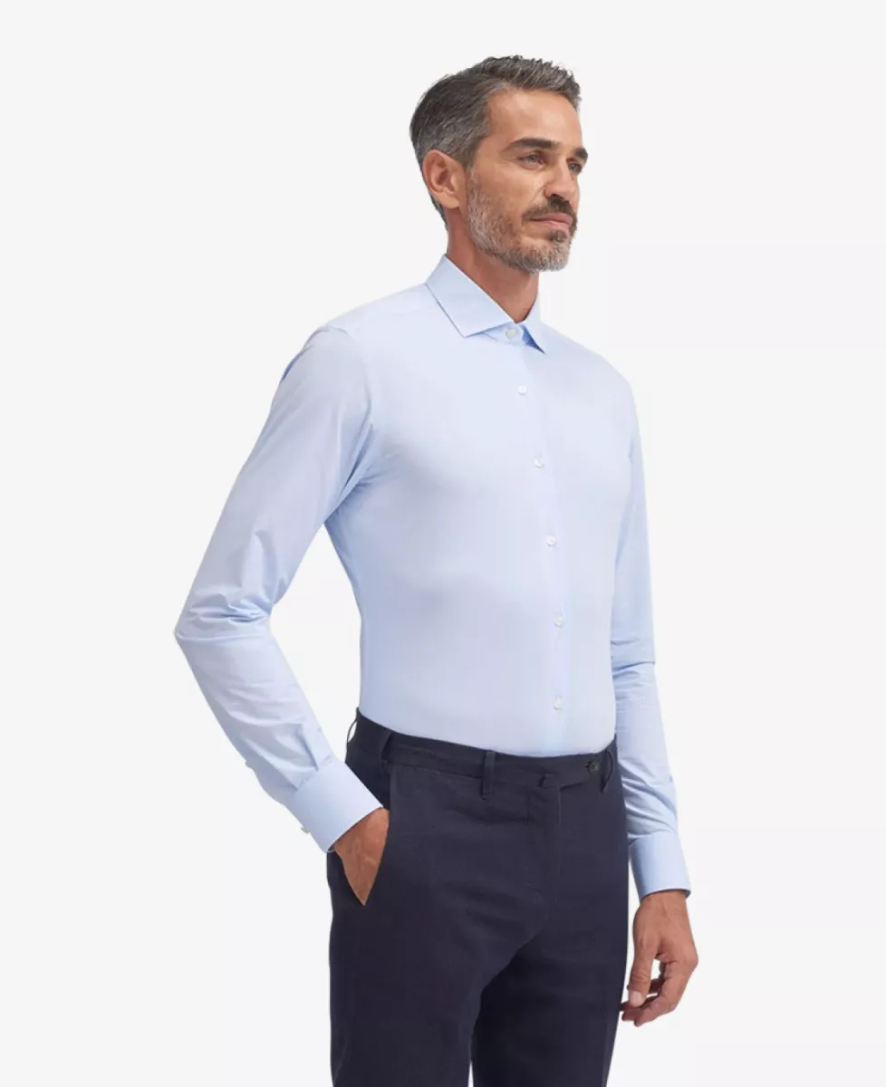 Xacus Dress Shirt Active - Lichtblauw 2 Xacus Xacus Dress Shirt Active - Lichtblauw