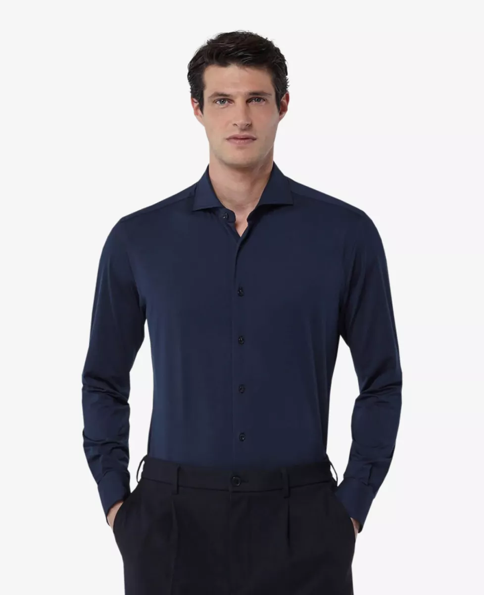 Xacus Dress Shirt Active - Navy 2 Xacus Xacus Dress Shirt Active - Navy
