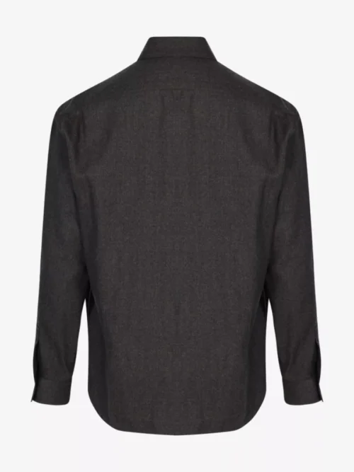 Xacus Xacus Overshirt Merino - Donkerbruin