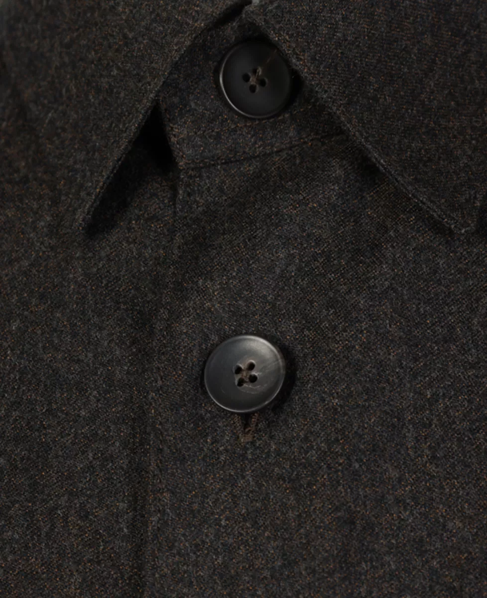 Xacus Overshirt Merino - Donkerbruin 4 Xacus Xacus Overshirt Merino - Donkerbruin