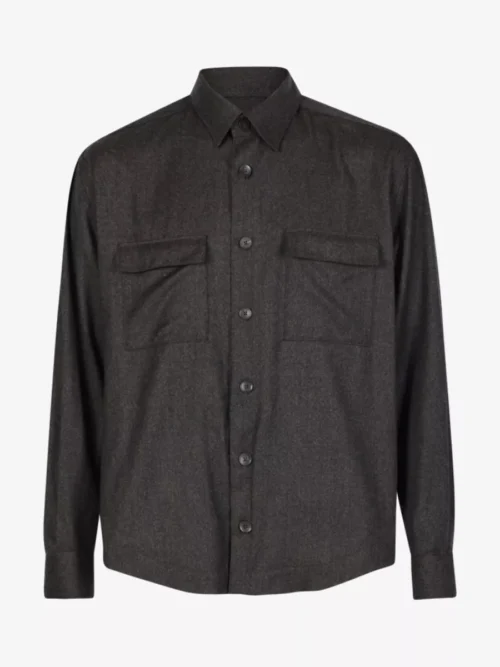 Xacus Xacus Overshirt Merino - Donkerbruin