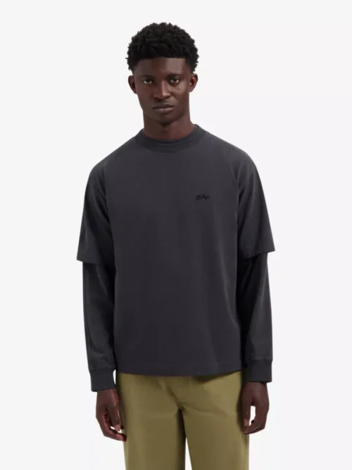 Olaf Olaf Signature SS Tee - Donkergrijs