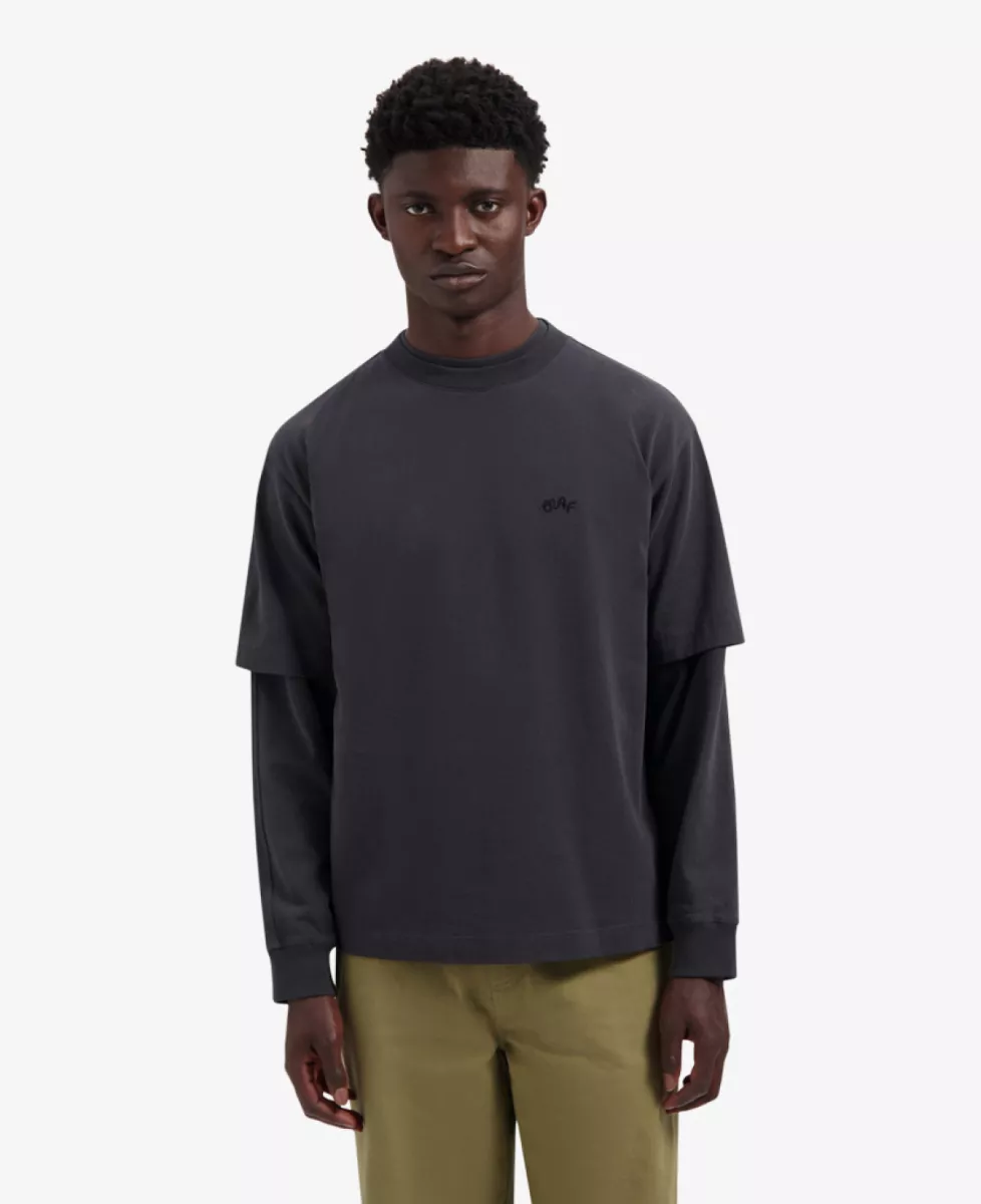 Olaf Signature SS Tee - Donkergrijs 2 Olaf Olaf Signature SS Tee - Donkergrijs