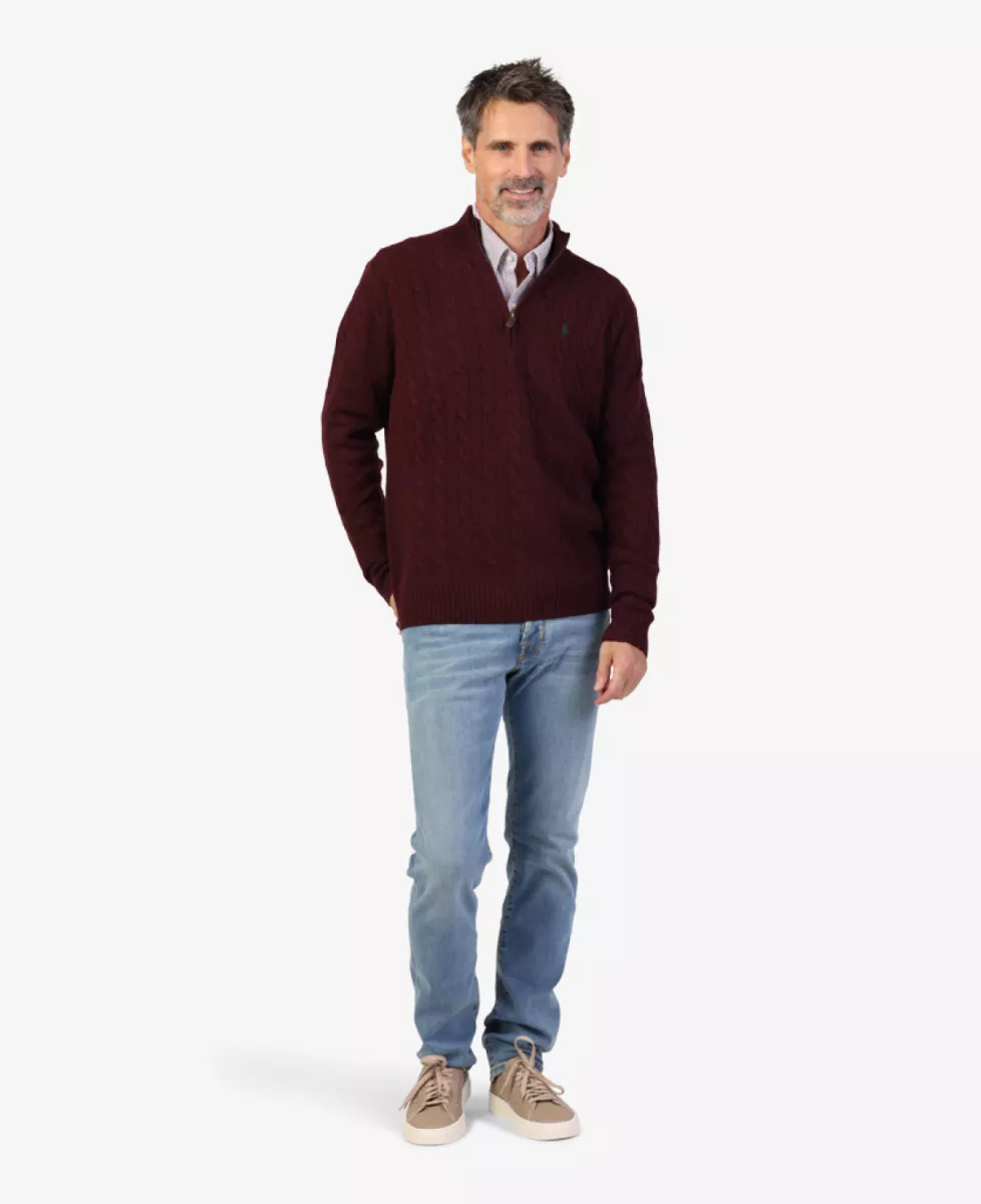 Ralph Lauren Trui Halfzip - Bordeaux 2 Ralph Lauren Ralph Lauren Trui Halfzip - Bordeaux