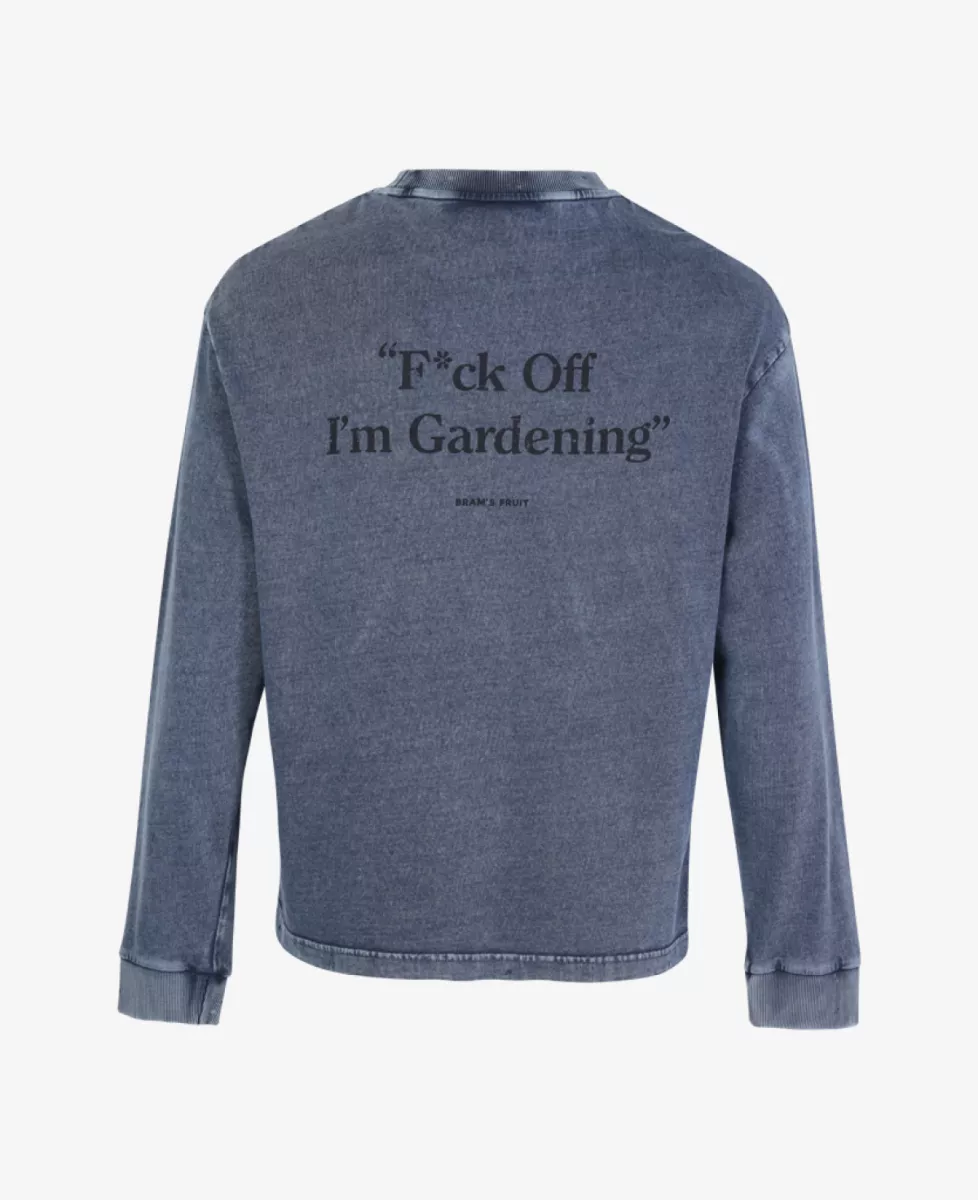 Bram's Fruit Longsleeve T-shirt - Middelblauw 2 Bram's Fruit Bram's Fruit Longsleeve T-shirt - Middelblauw