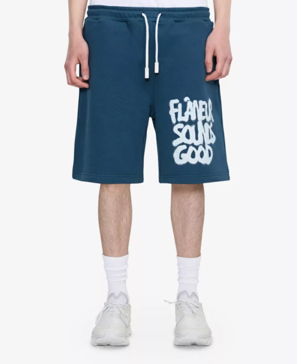 Flâneur Sweatshort - Blauw 3 Flâneur Flâneur Sweatshort - Blauw
