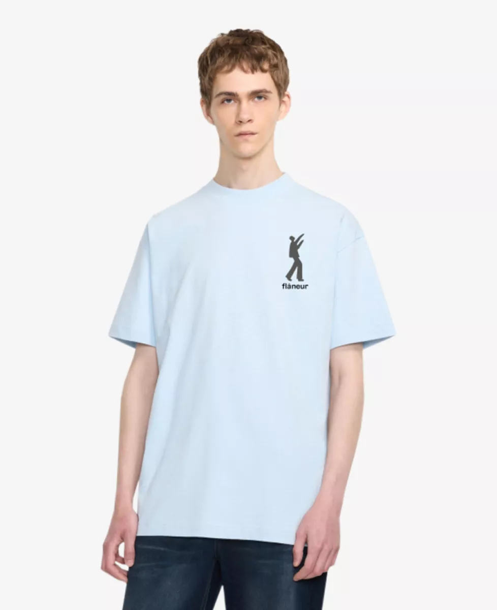 Flâneur T-shirt - Lichtblauw 1 Flâneur Flâneur T-shirt - Lichtblauw