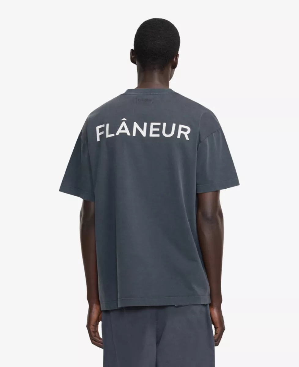 Flâneur T-shirt - Donkergrijs 3 Flâneur Flâneur T-shirt - Donkergrijs
