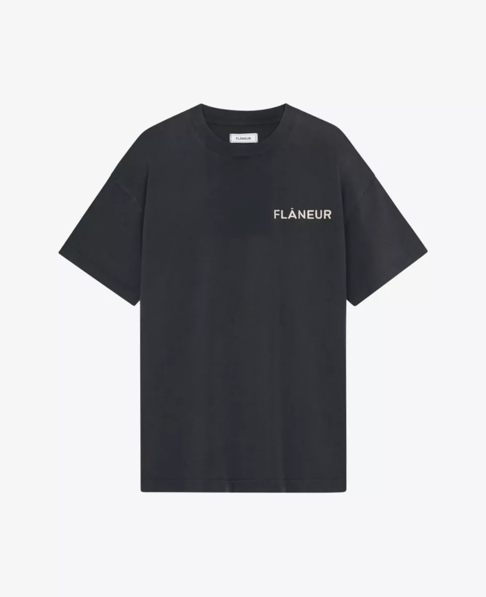 Flâneur T-shirt - Donkergrijs 1 Flâneur Flâneur T-shirt - Donkergrijs