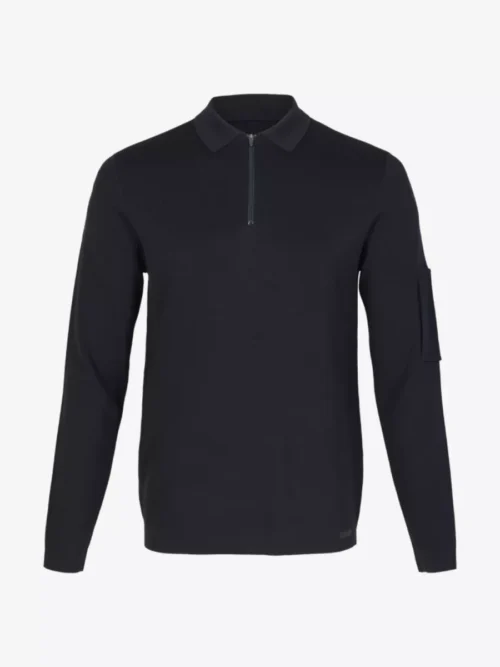 Genti Genti Halfzip polo kraag - Navy