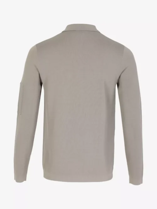 Genti Genti Halfzip polo kraag - Taupe