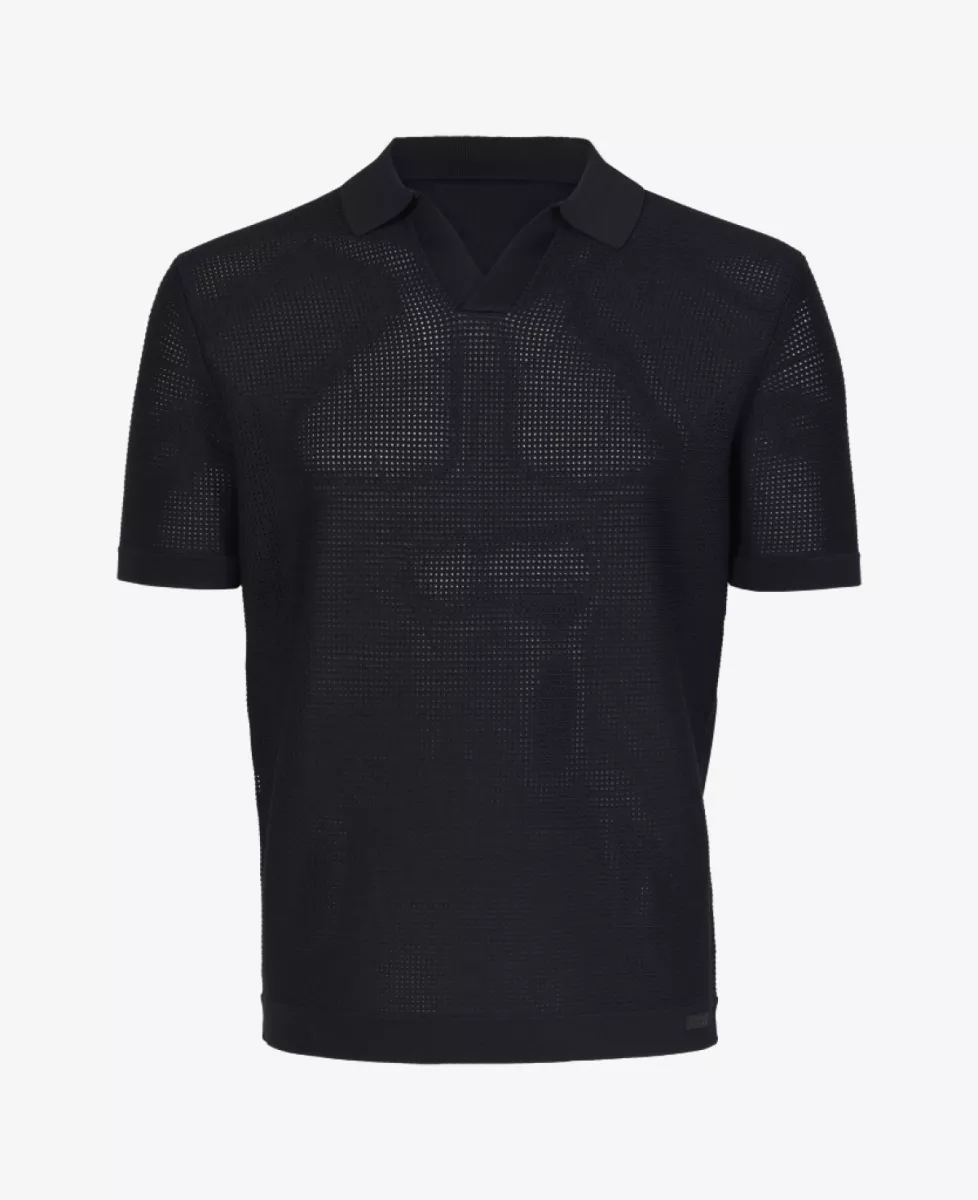 Genti Polo v-neck - Navy 1 Genti Genti Polo v-neck - Navy