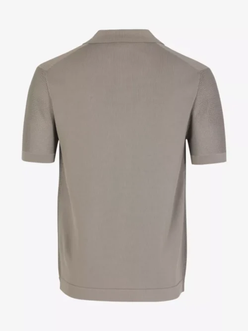 Genti Genti Polo v-neck - Taupe
