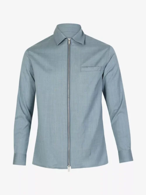 Genti Genti Overshirt - Aquablauw