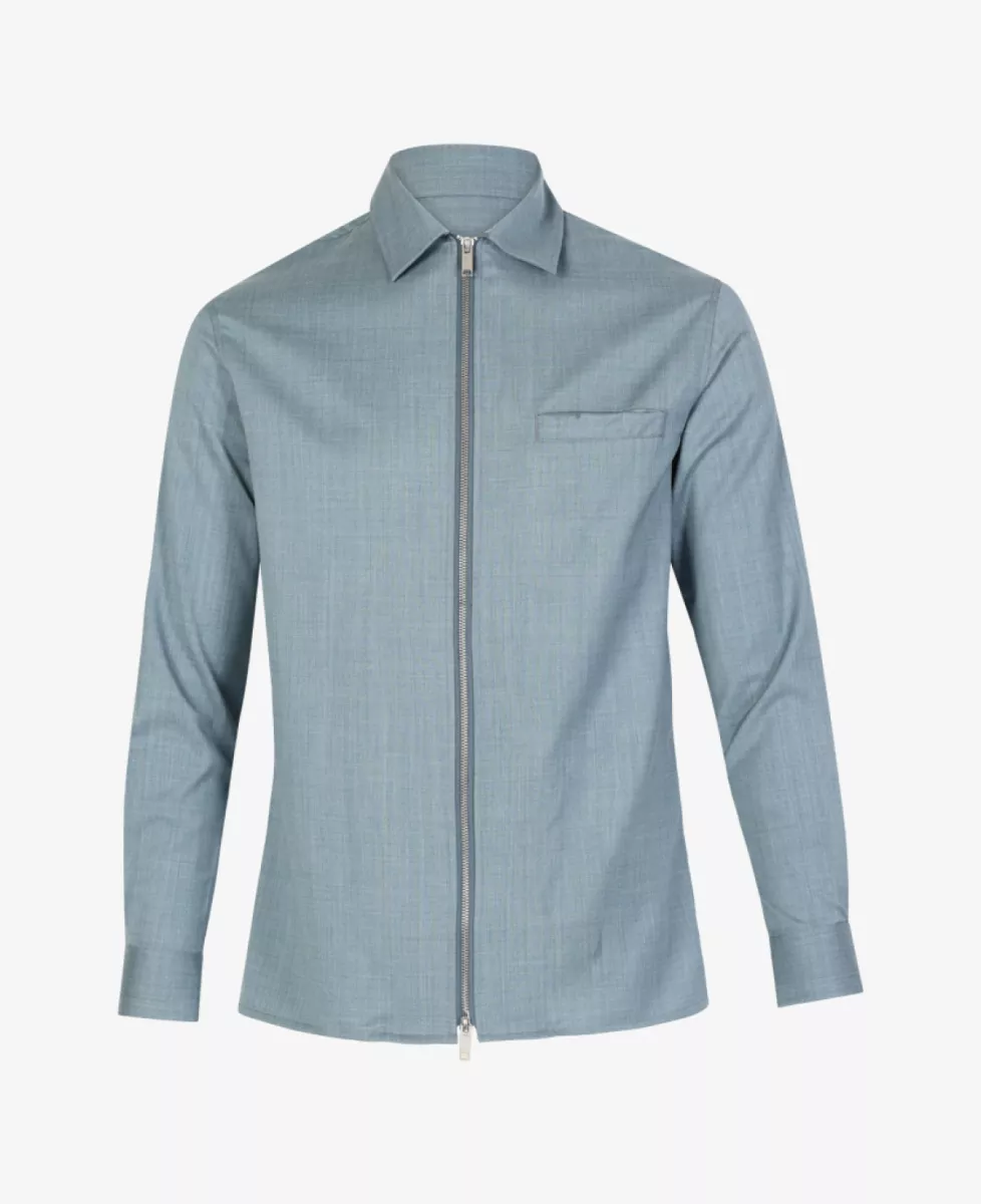 Genti Overshirt - Aquablauw 1 Genti Genti Overshirt - Aquablauw