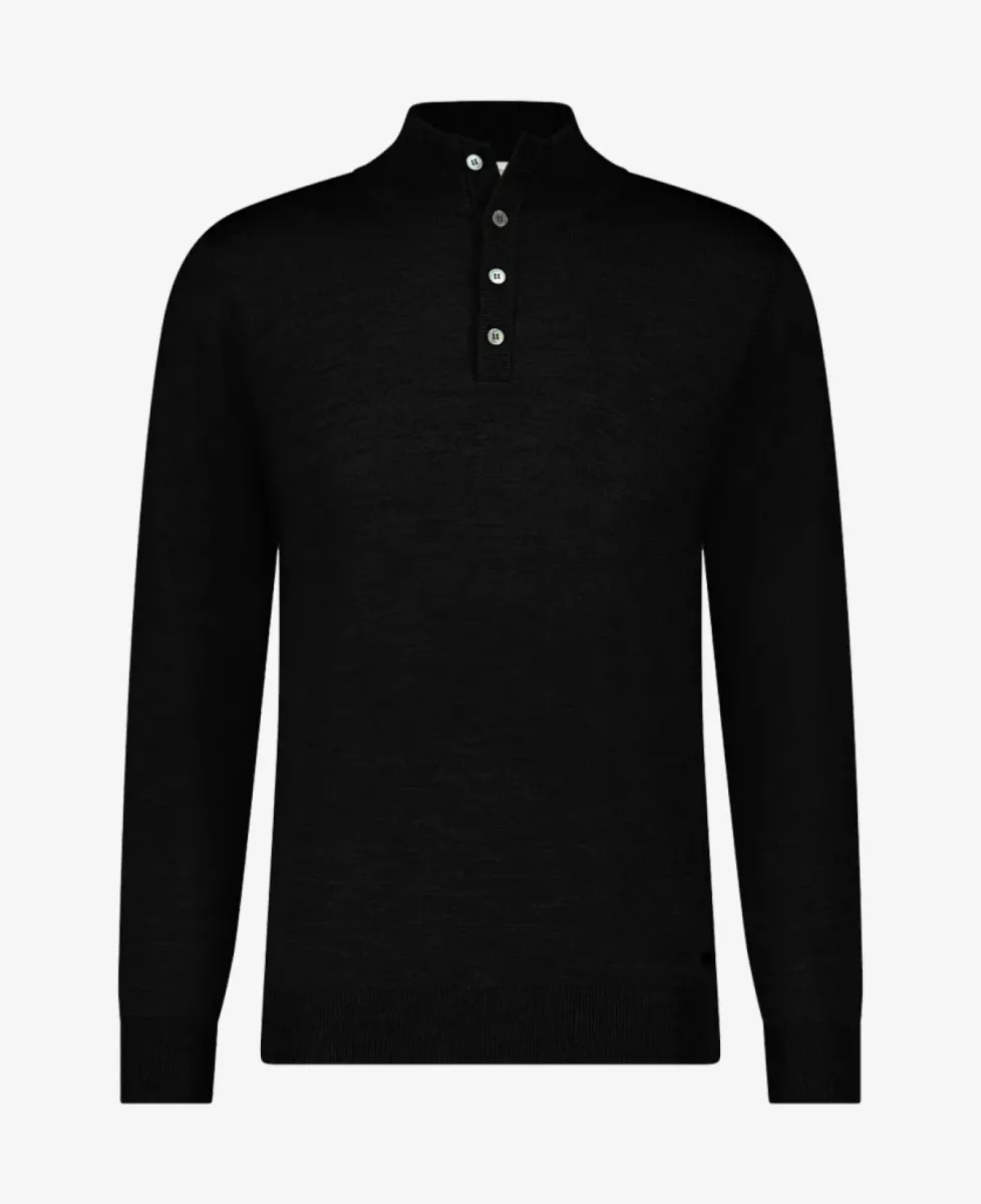 Seven Dials Trui knoop - Donkerbruin 1 Seven Dials Seven Dials Trui knoop - Donkerbruin