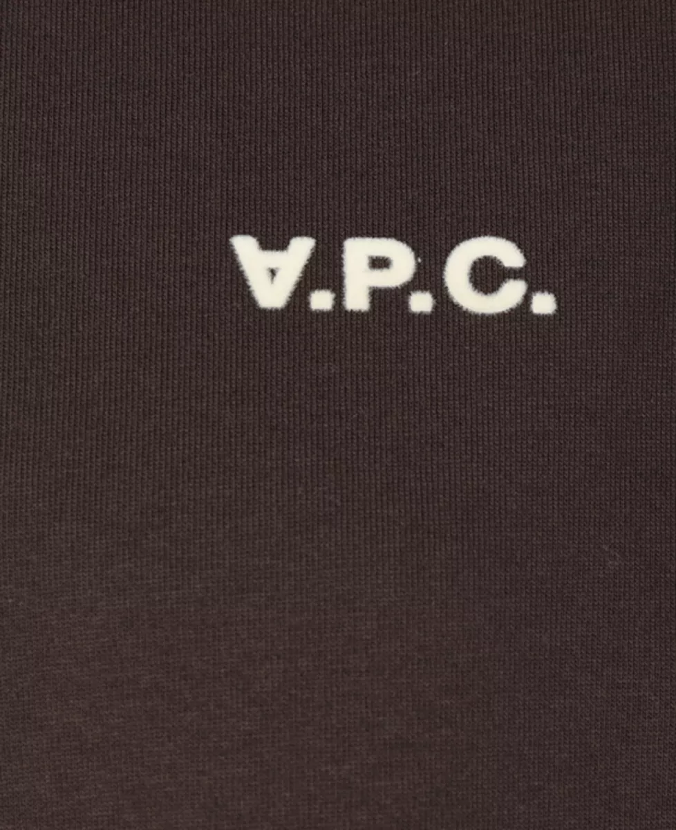 A.P.C. T-shirt Boxy Petit VPC - Donkerbruin 3 A.P.C. A.P.C. T-shirt Boxy Petit VPC - Donkerbruin