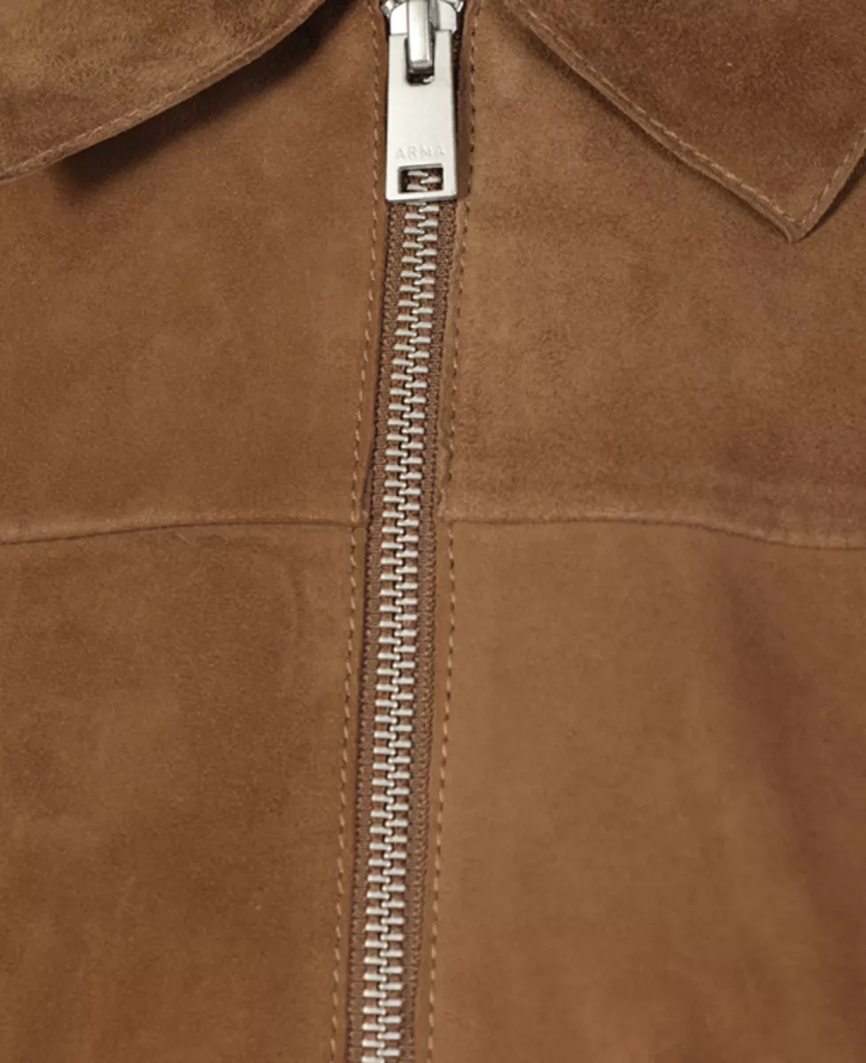 Arma Overshirt Suede - Donkerbruin 5 Arma Arma Overshirt Suede - Donkerbruin