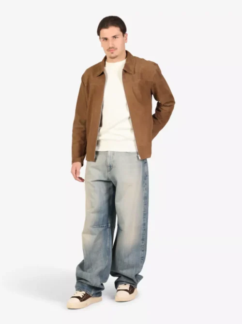 Arma Arma Overshirt Suede - Donkerbruin