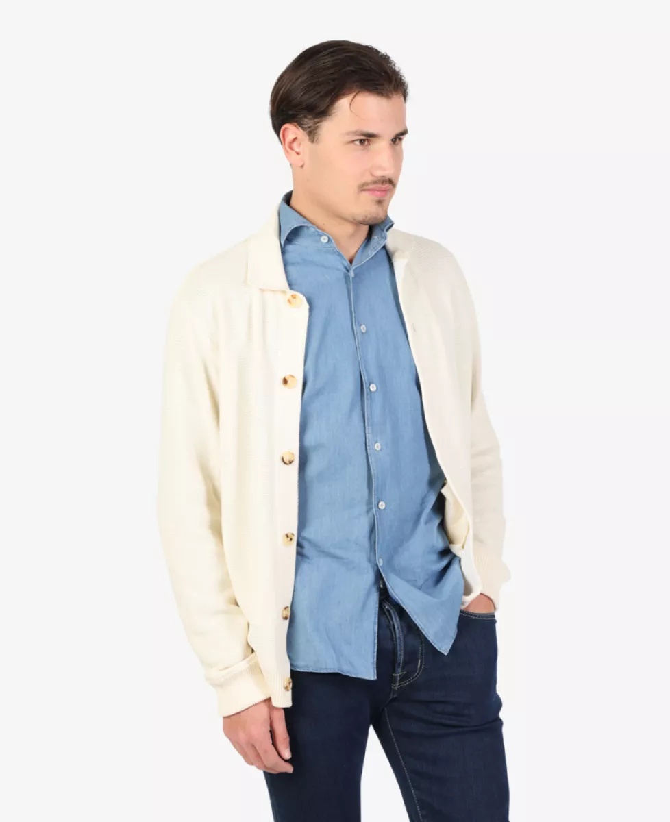 Maurizio Baldassari Overshirt - Ecru 3 Maurizio Baldassari Maurizio Baldassari Overshirt - Ecru