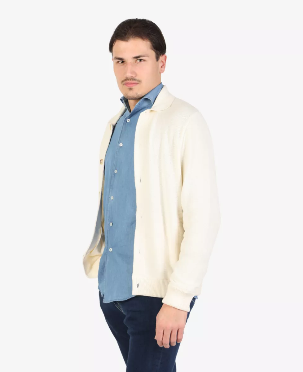 Maurizio Baldassari Overshirt - Ecru 4 Maurizio Baldassari Maurizio Baldassari Overshirt - Ecru