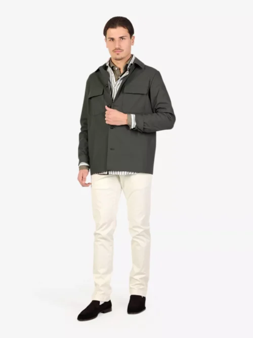 Xacus Xacus Linnen shirt short fit - Bruin