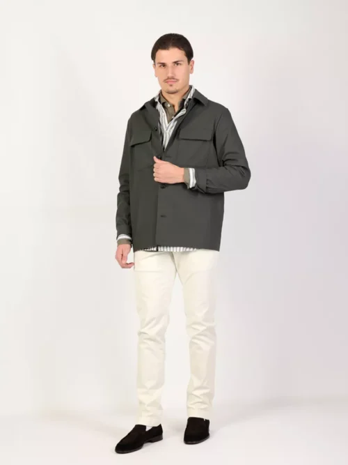 Xacus Xacus Linnen shirt short fit - Bruin