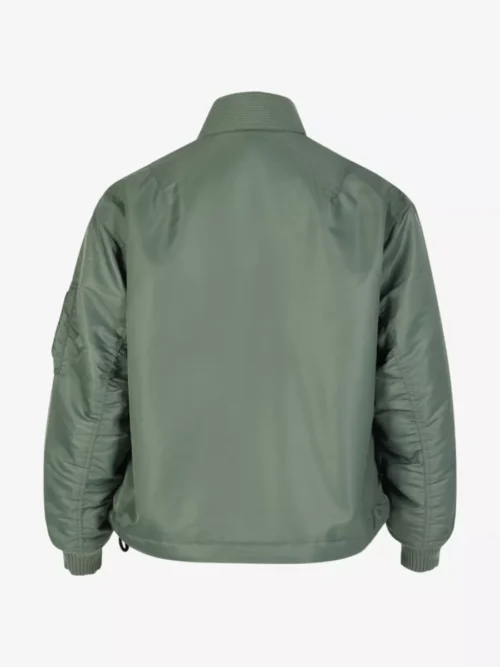 Applied Art Forms Applied Art Forms Reversible Haori Flight Jacket - Groen