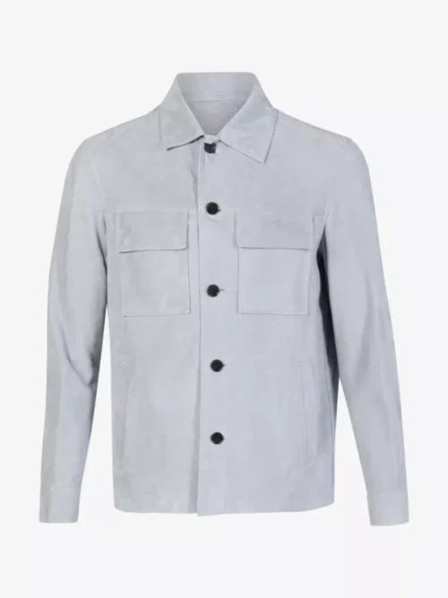 Arma Arma Overshirt Suede - Blauw