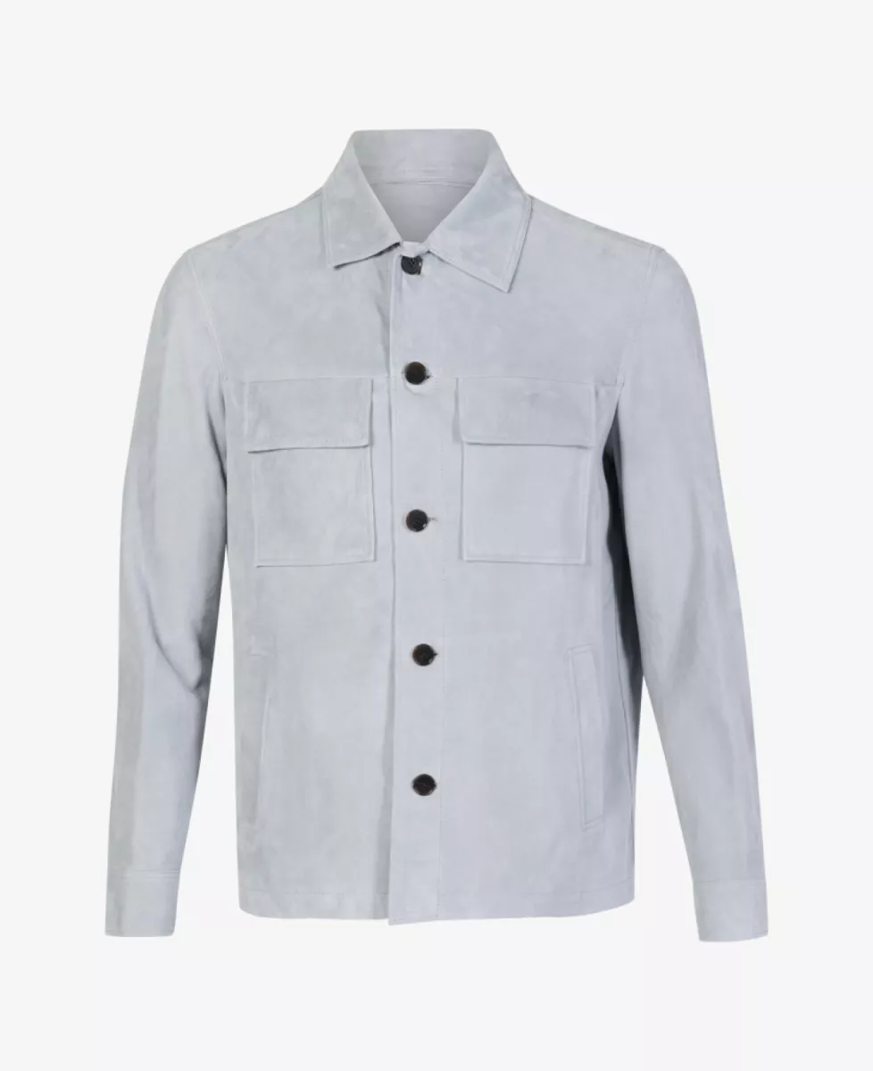 Arma Overshirt Suede - Blauw 1 Arma Arma Overshirt Suede - Blauw