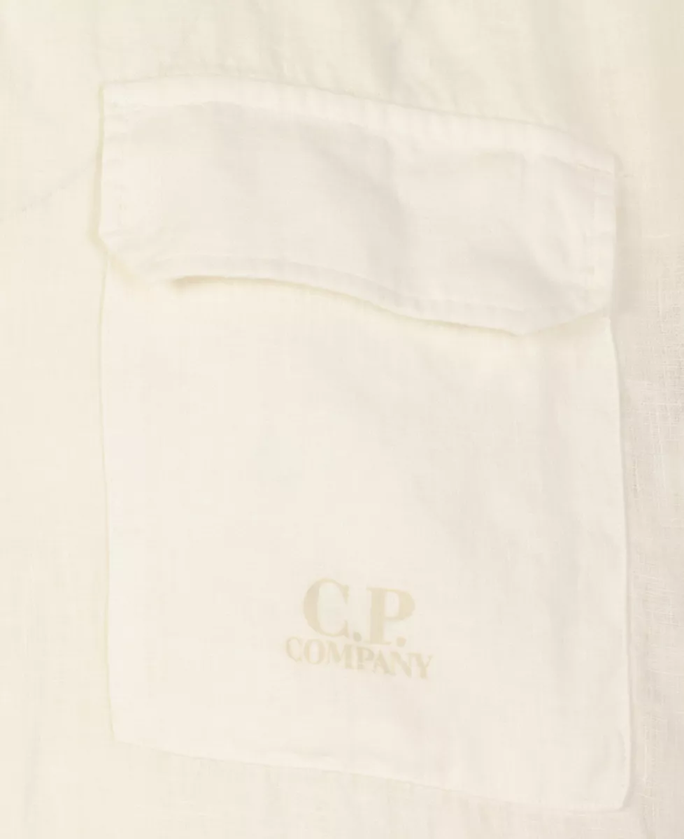 C.P. Company Linnen Shirt - Ecru 3 C.P. Company C.P. Company Linnen Shirt - Ecru