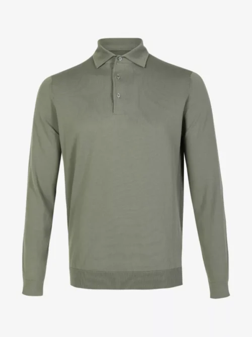 Filippo De Laurentiis Filippo De Laurentiis Polo lange mouw - Middelgroen