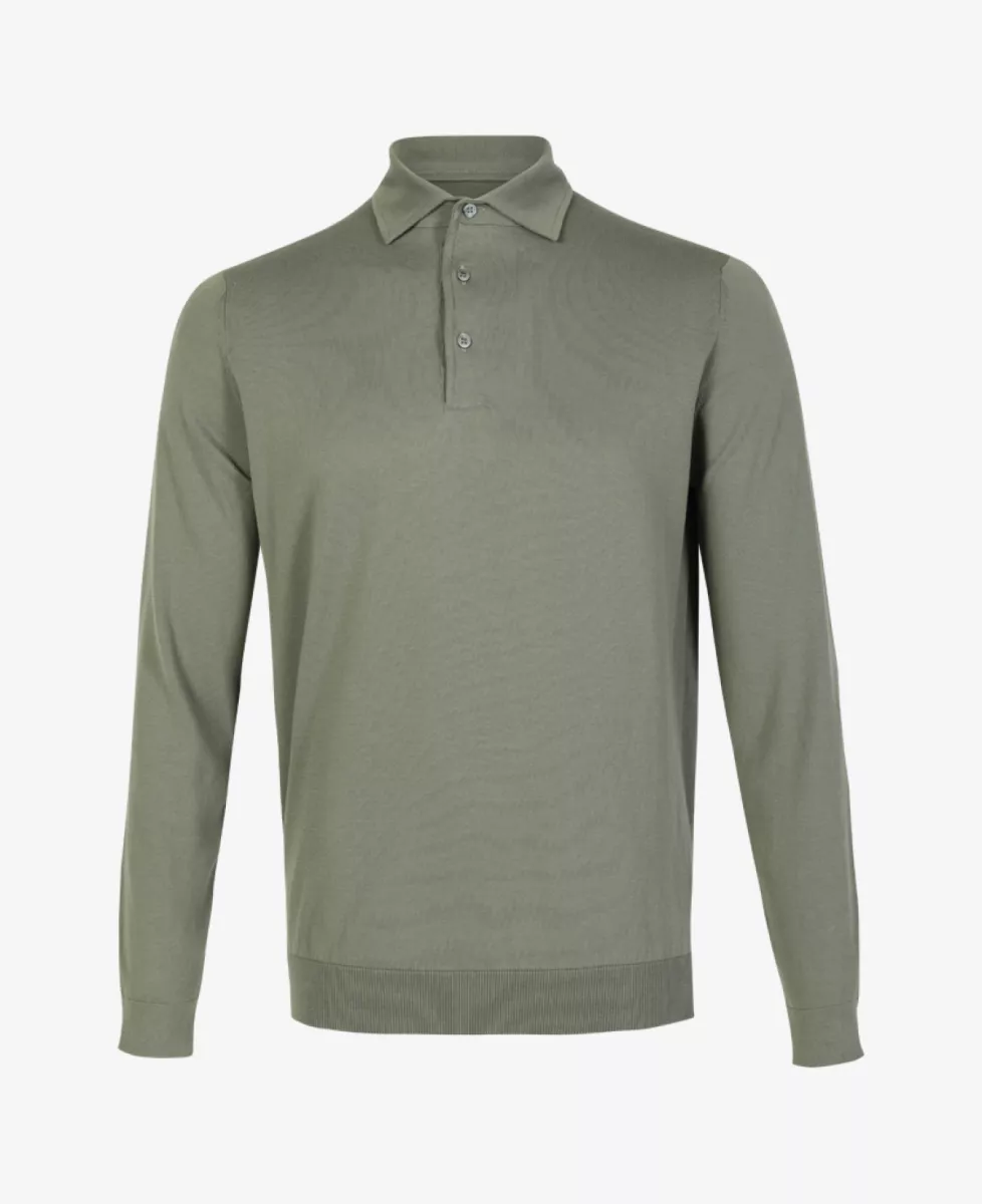 Filippo De Laurentiis Filippo De Laurentiis Polo lange mouw - Middelgroen