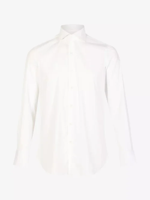 Finamore Finamore shirt stretch - Wit