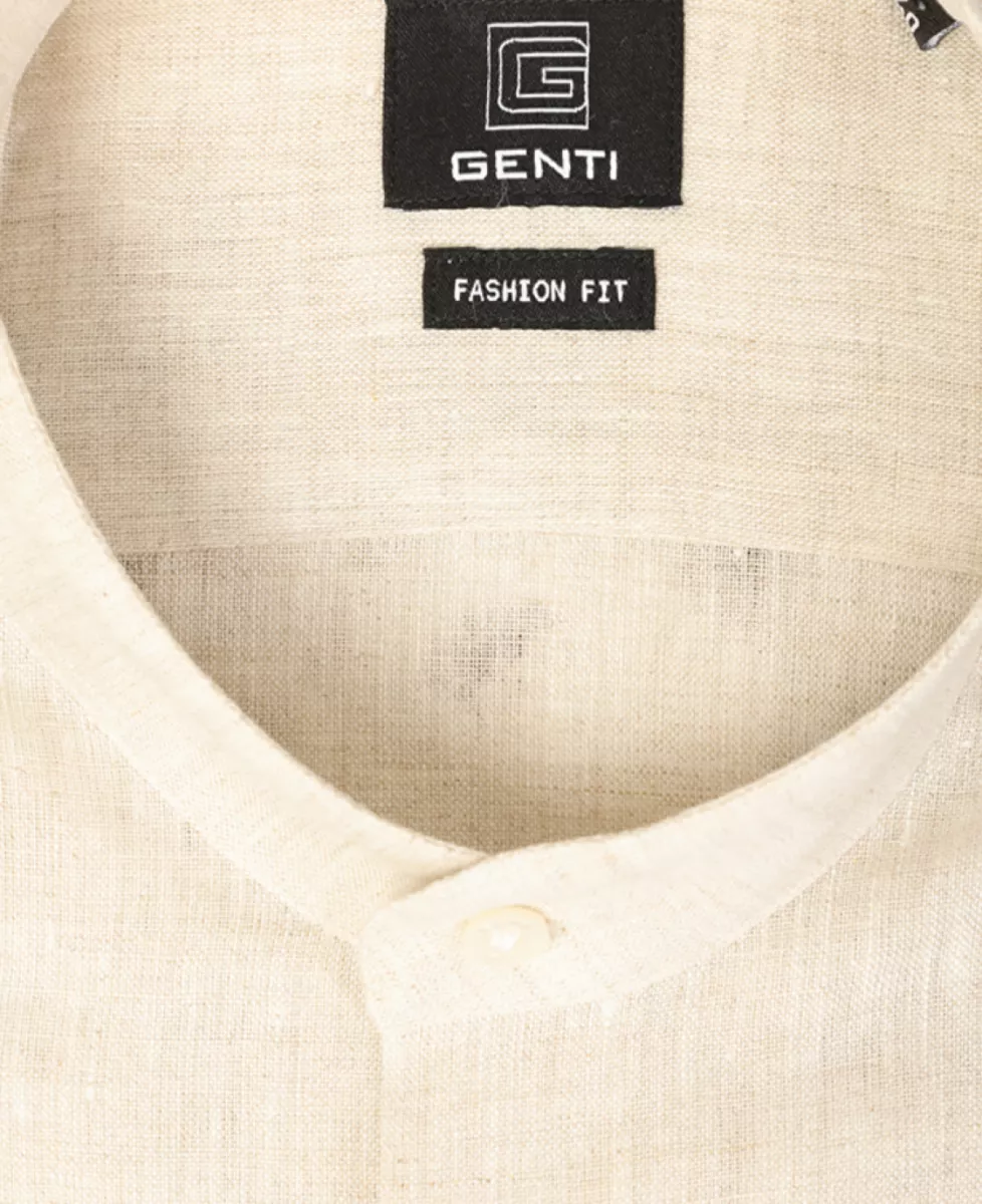 Genti Shirt linnen b - Beige 3 Genti Genti Shirt linnen b - Beige