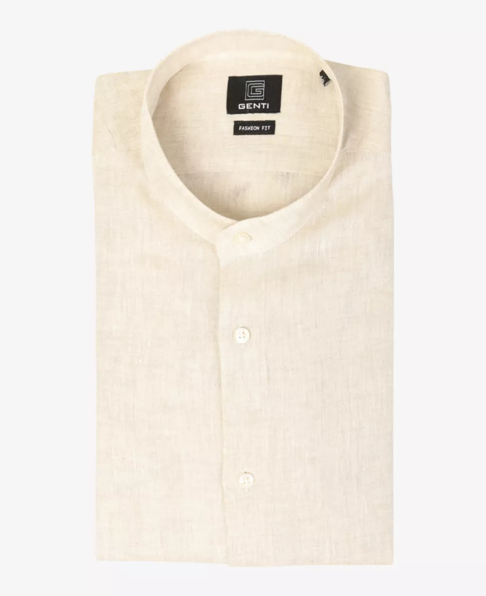 Genti Shirt linnen b - Beige 1 Genti Genti Shirt linnen b - Beige