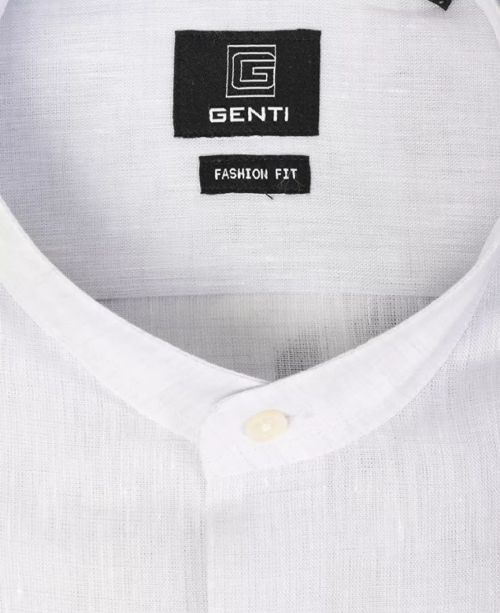 Genti Shirt linnen b - Lichtgrijs 3 Genti Genti Shirt linnen b - Lichtgrijs