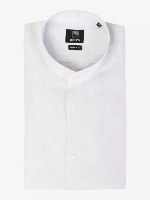 Genti Genti Shirt linnen b - Lichtgrijs