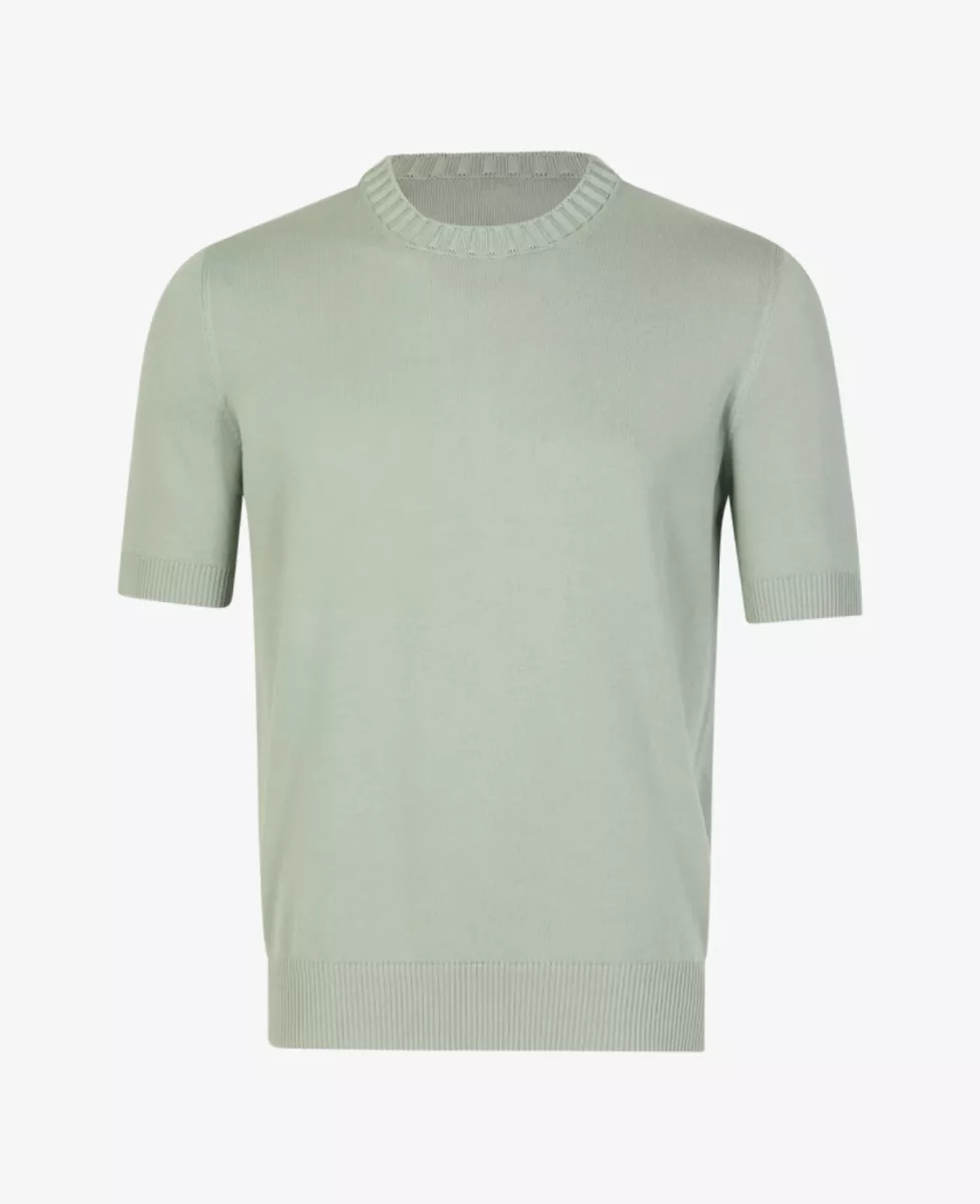 Gran Sasso T-shirt Gebreid - Lichtgroen 1 Gran Sasso Gran Sasso T-shirt Gebreid - Lichtgroen