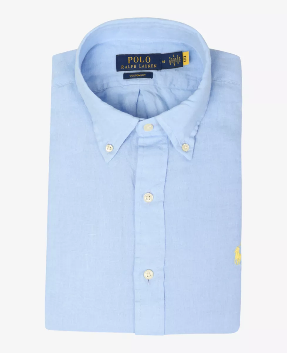 Ralph Lauren Shirt Linnen - Lichtblauw 1 Ralph Lauren Ralph Lauren Shirt Linnen - Lichtblauw