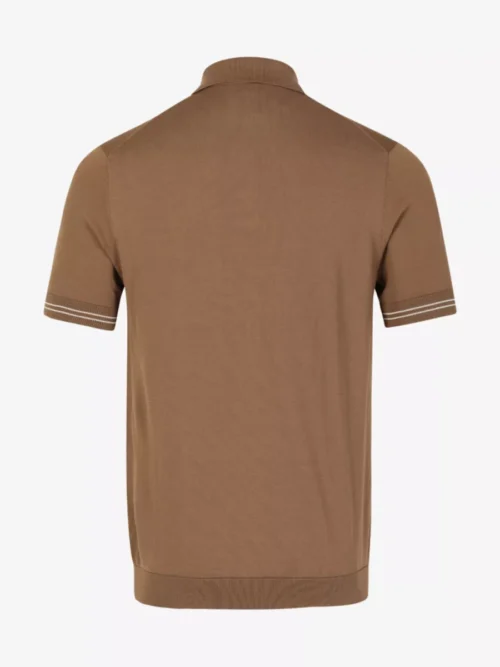 Seven Dials Seven Dials Polo Gebreid - Middelbruin